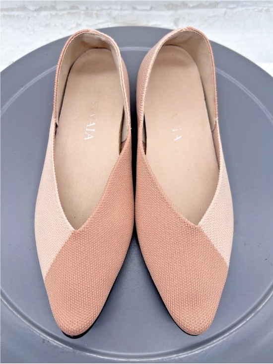Viviana Shoes - Vivaia Valencia pointed-toe V-cut knit ballet flat